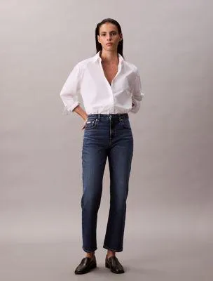Boxy Cropped Button-Down Shirt
