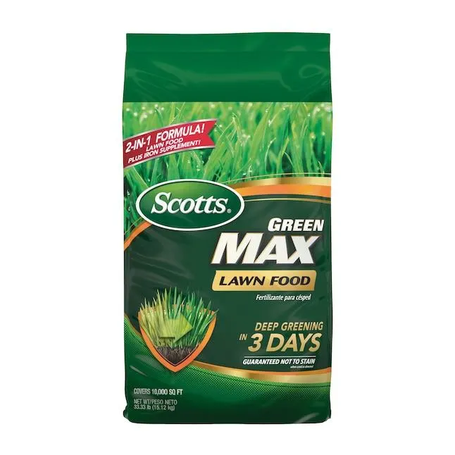 Scotts Green Max Lawn Food 33.3-lb 10000-sq ft 27-0-2 All Purpose Lawn Fertilizer
