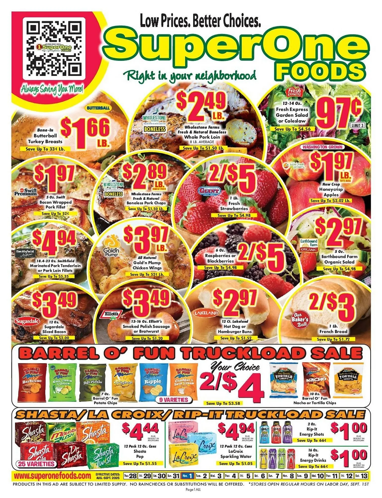 Weekly ad Miners County Market Weekly Ad from August 28 to September 13 2025 - Page 1