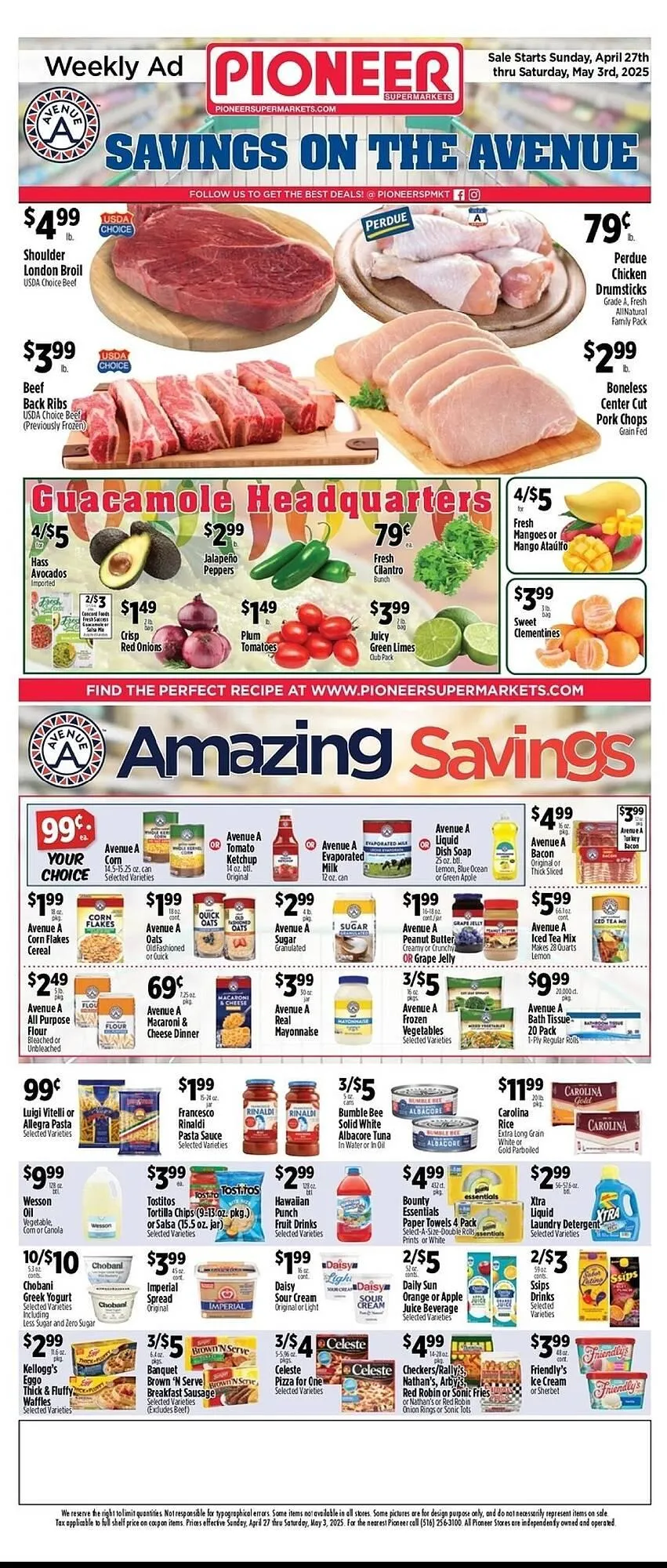 Weekly ad Pioneer Supermarkets Weekly Ad from April 27 to May 3 2025 - Page 1