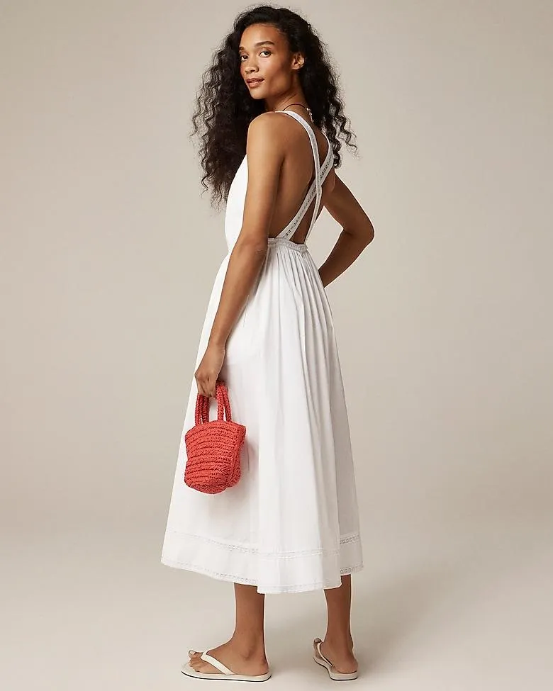 Embroidered apron dress