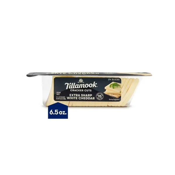 Tillamook Extra Sharp White Cheddar Cheese Cracker Cuts Snacks