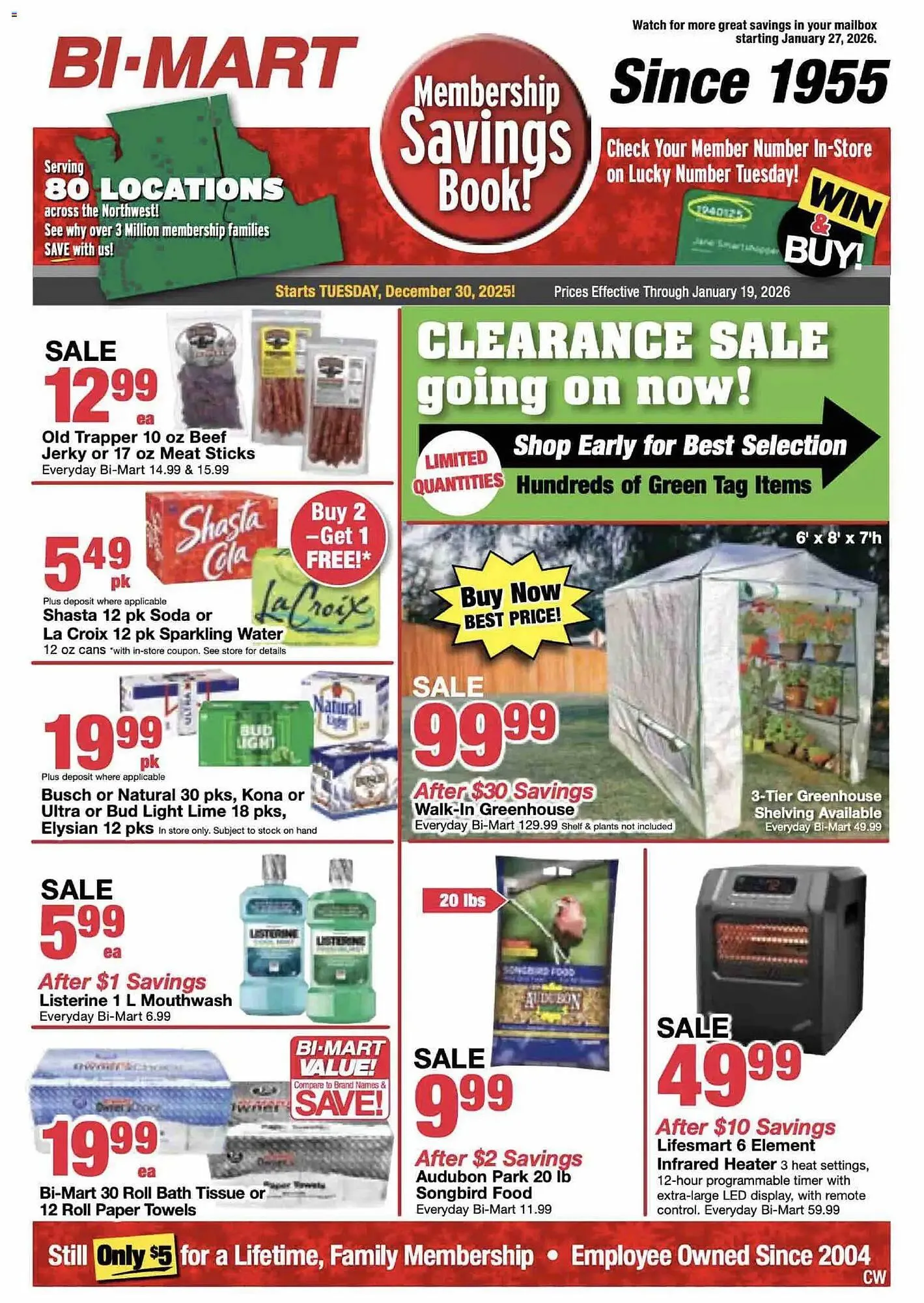 Weekly ad Bi-Mart weekly ad from December 30 to January 20 2026 - Page 1