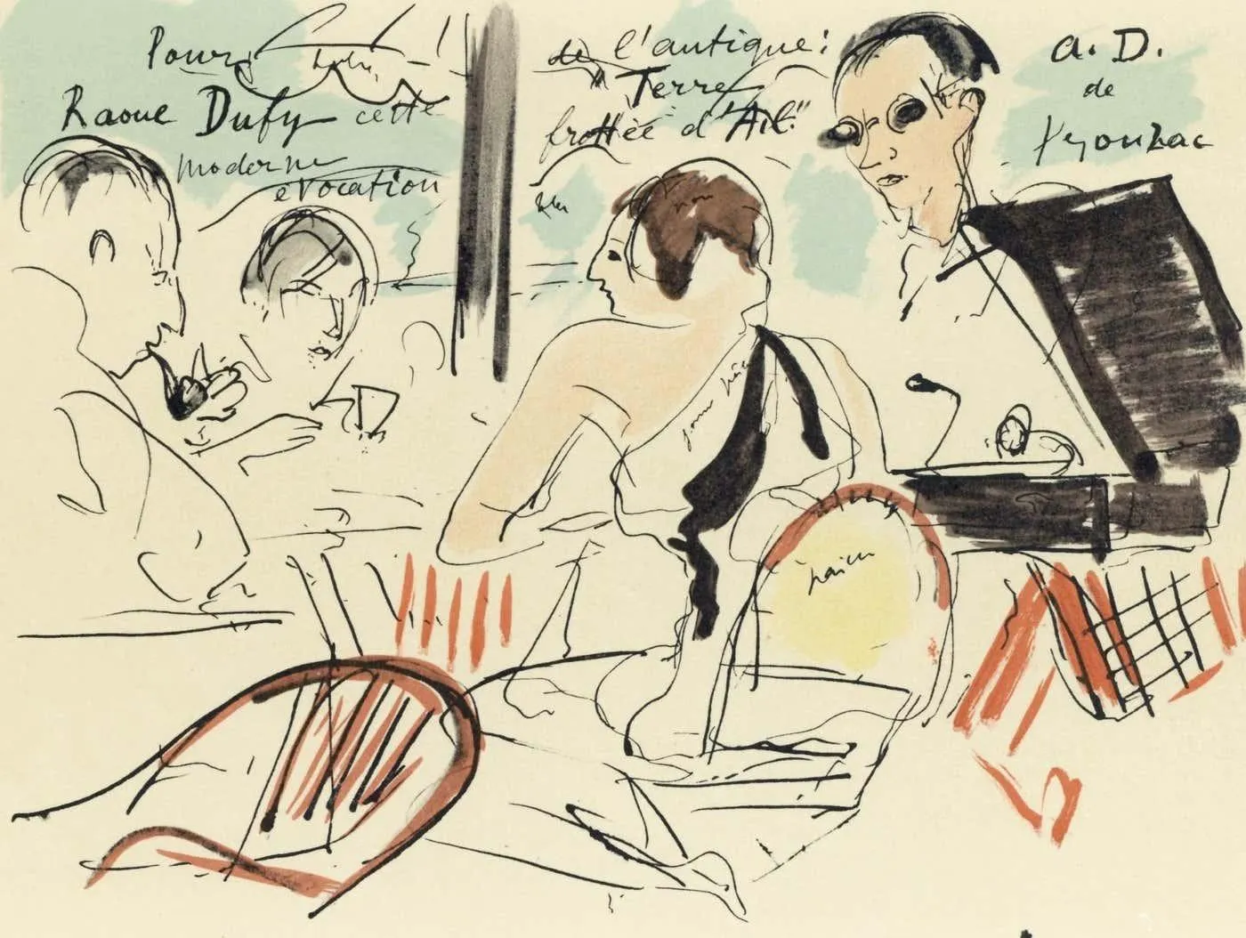 André Dunoyer de Segonzac Eden Roc, Lettre à mon peintre Raoul Dufy 1965