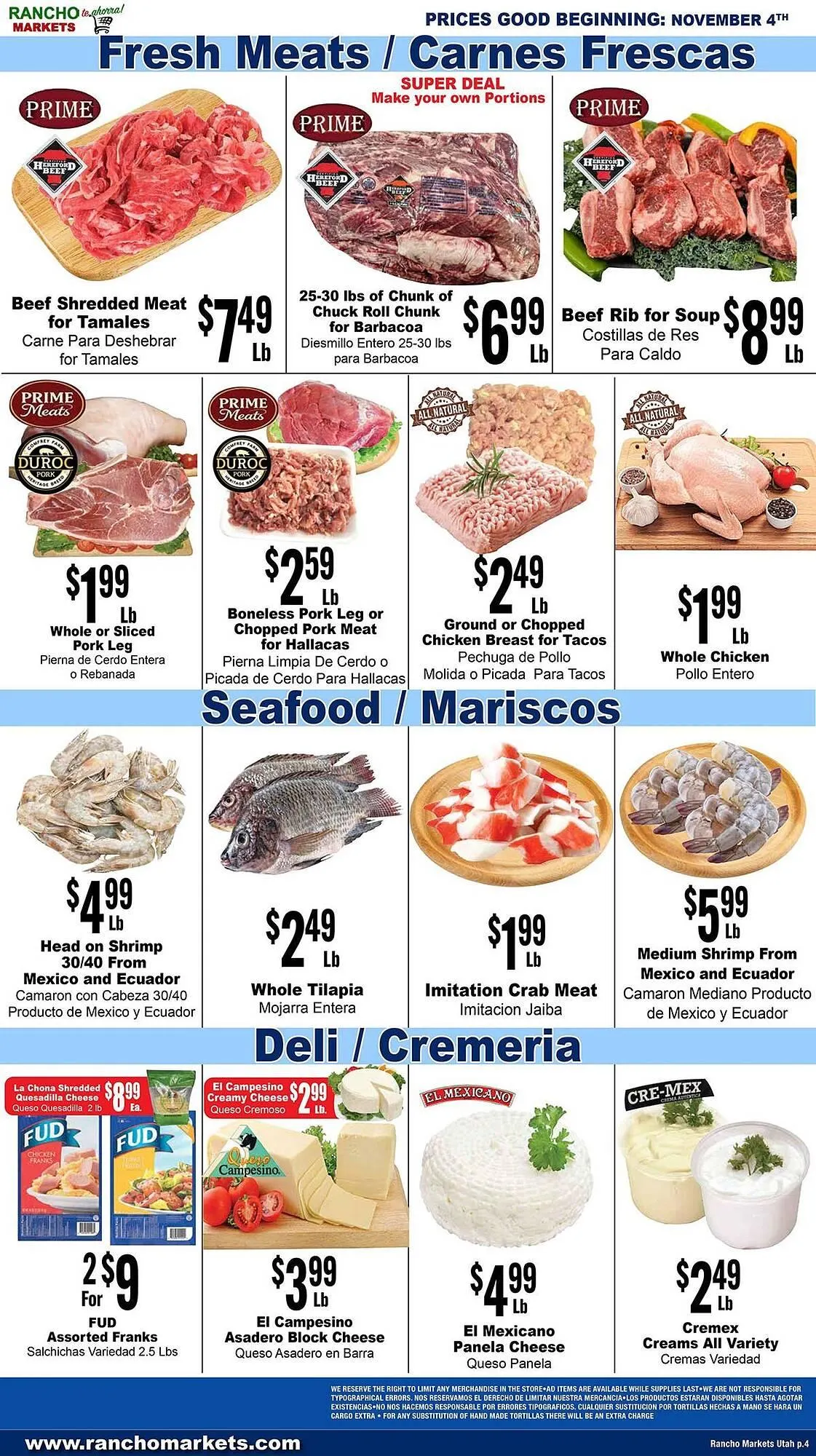 Weekly ad Rancho Markets weekly ad from November 4 to November 10 2025 - Page 4