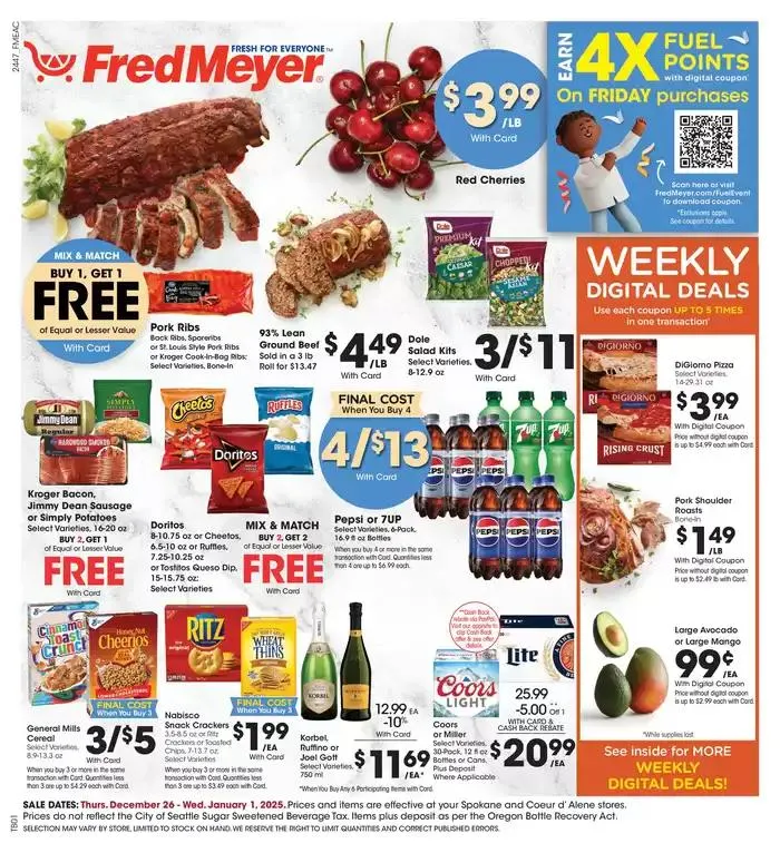 Weekly ad Discover attractive offers from December 26 to January 1 2025 - Page 1