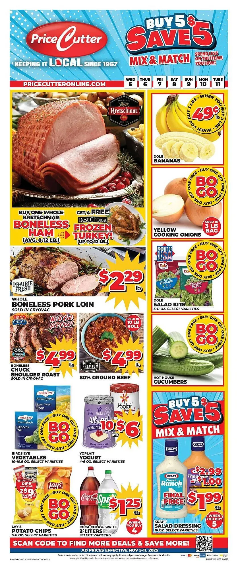 Weekly ad Price Cutter weekly ad from November 5 to November 11 2025 - Page 1