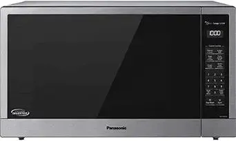 Panasonic NN-SN96JS 2.2 Cu. Ft. 1250W Cyclonic Wave Inverter Microwave with Turbo Defrost and Genius Sensor: Powerful and Versatile for All Your Cooking Needs (Renewed)