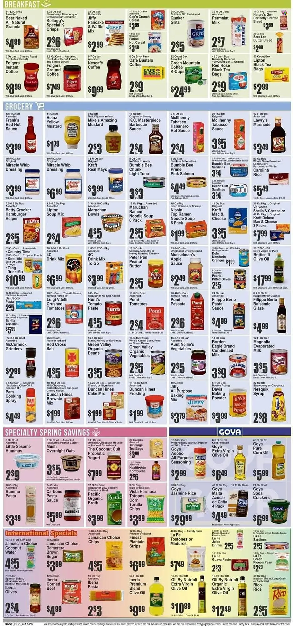 Weekly promotion Key Food circular spanning from April 17 to April 23 2026 - Page 6 for Catalogue 365