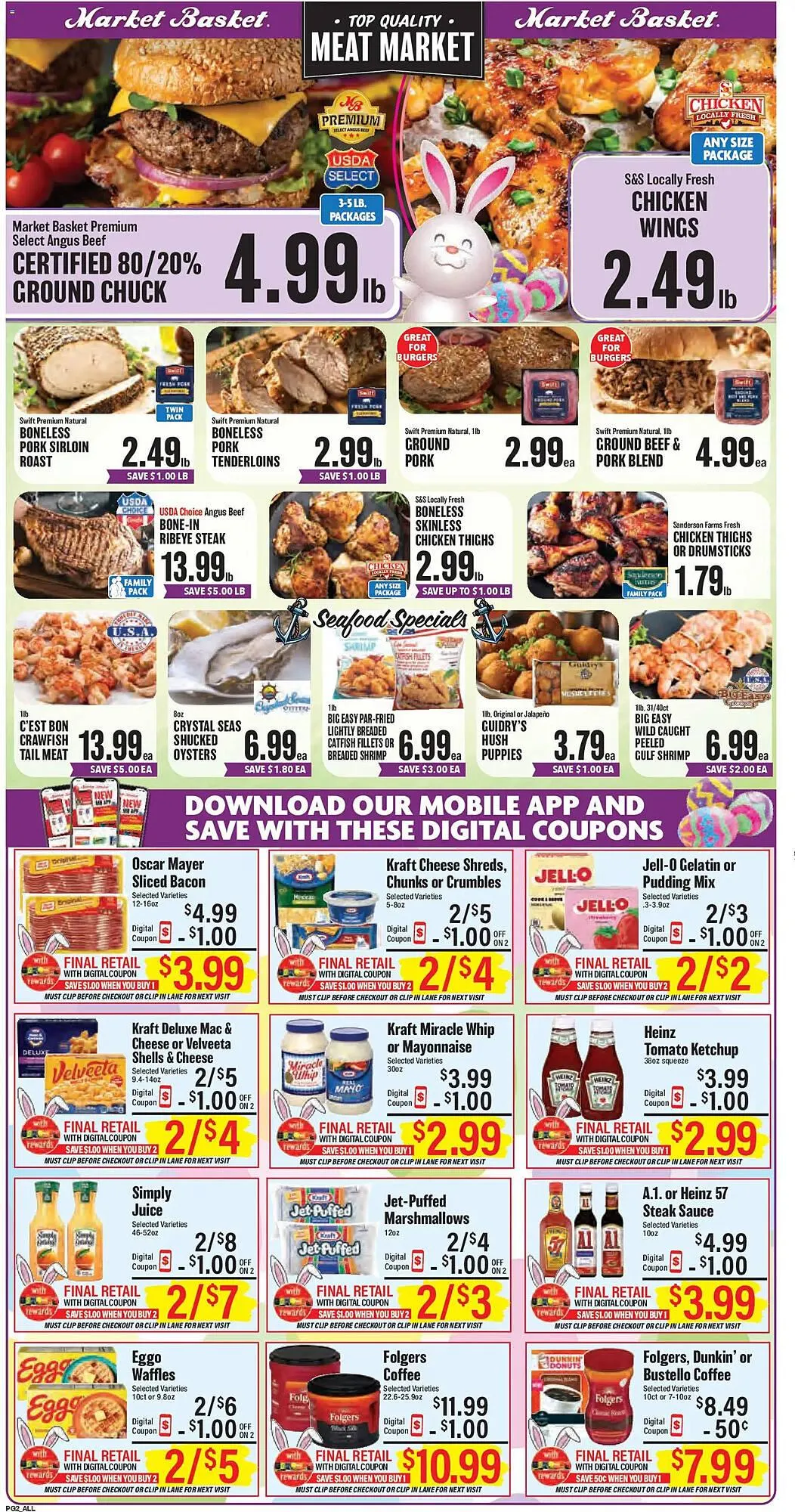 Weekly promotion Market Basket weekly ad spanning from April 1 to April 7 2026 - Page 2 for Catalogue 365