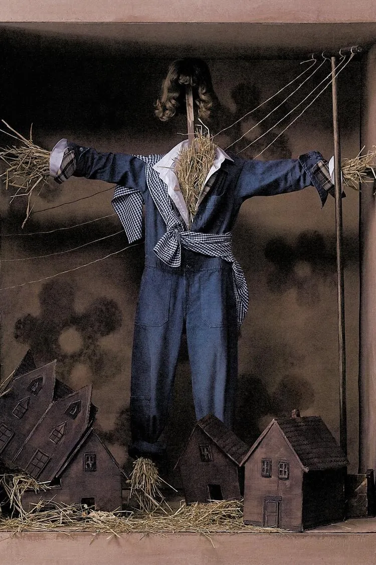 TRF WASHED EFFECT DENIM JUMPSUIT