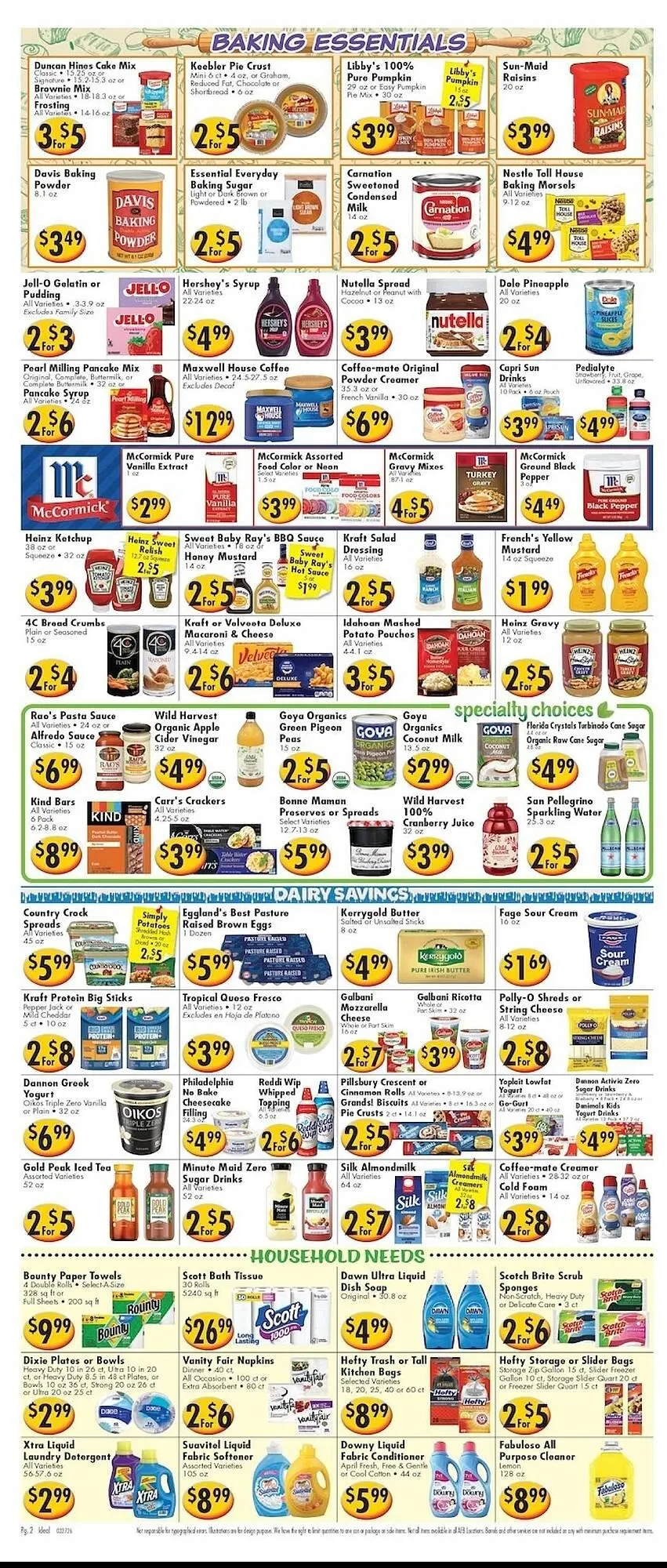 Weekly ad Ideal Food Basket circular from March 27 to April 2 2026 - Page 2