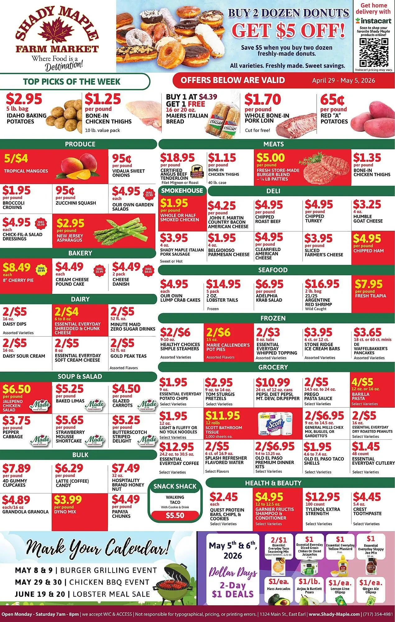 Shady Maple Farm Market weekly ad - 1