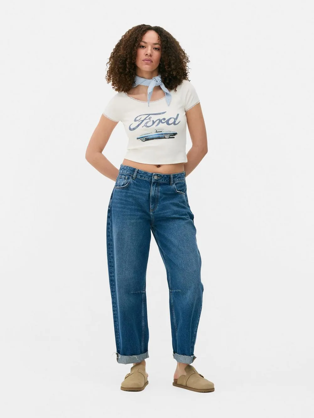 Ford Lace Trim Graphic T-Shirt