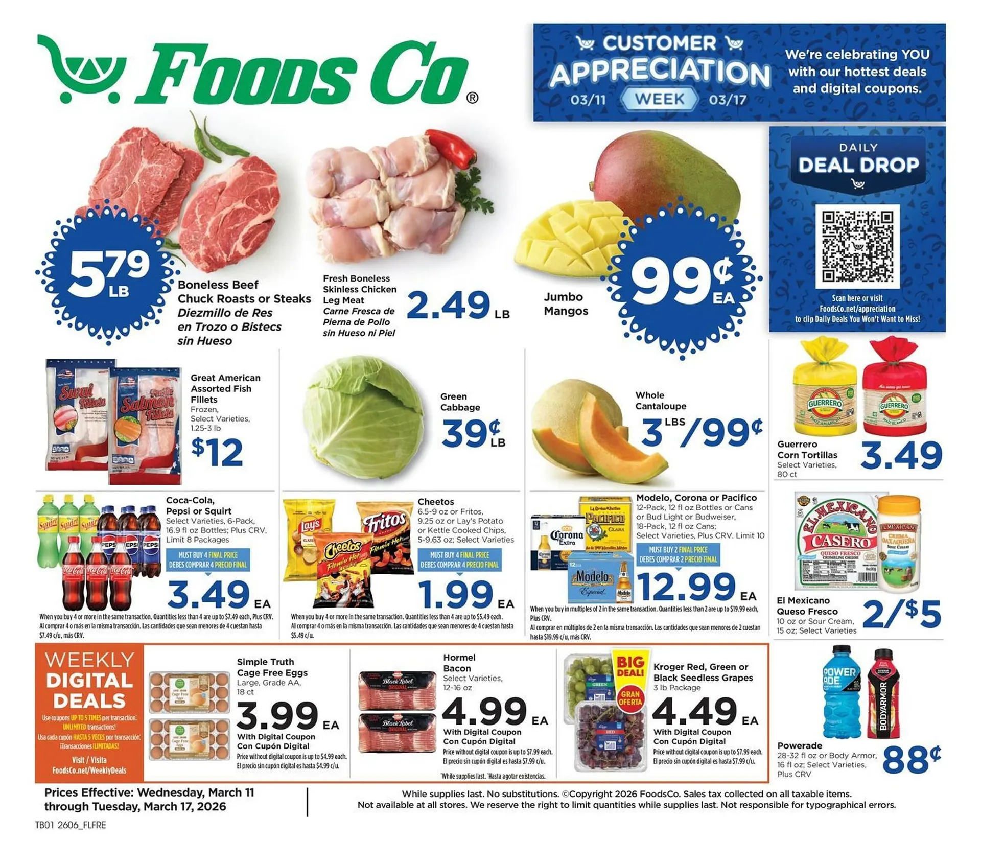 Weekly ad Foods Co weekly ad from March 11 to March 17 2026 - Page 1