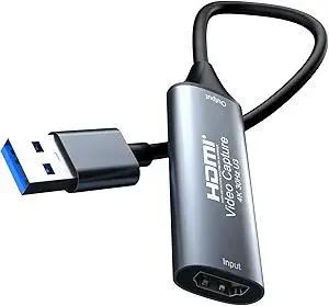 4K 30FPS HDMI Video Capture Card,Video Recording Card HDMI USB 3.0 for Gaming Live Streaming TV Recorder, for Windows Android Mac OS System VLC,OBS,Amcap,PS5,Switch,Xbox
