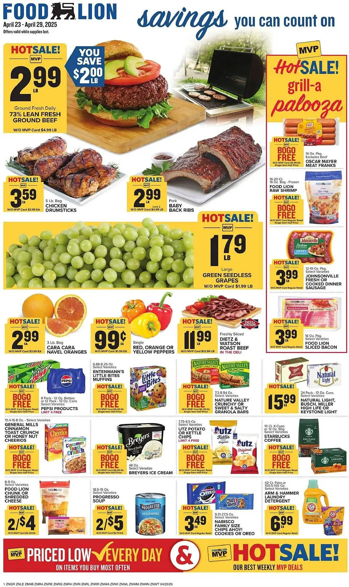 Weekly ad Food Lion Weekly Ad from April 23 to April 29 2025 - Page 1