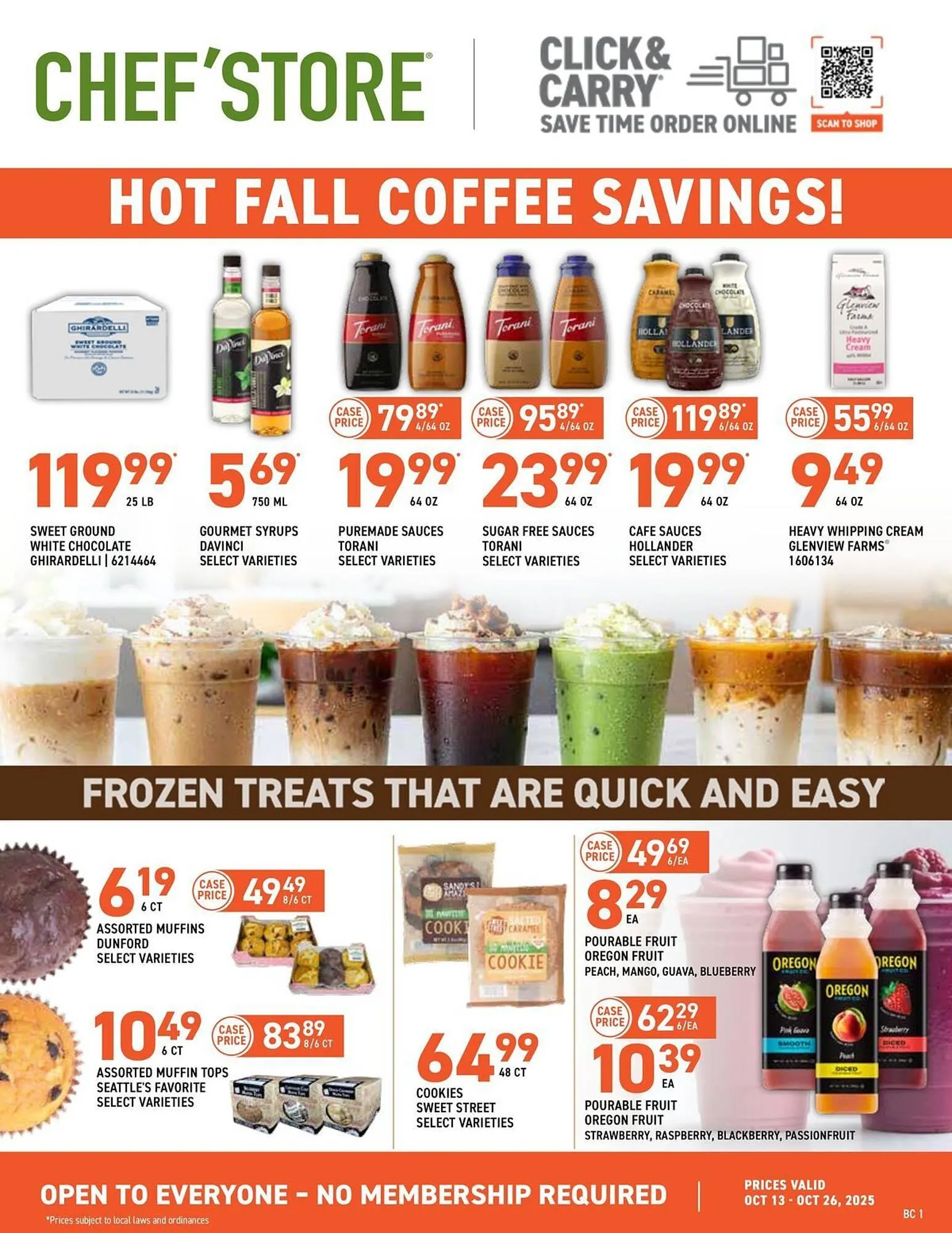 Weekly ad US Foods Chef's Store weekly ad from October 13 to October 27 2025 - Page 1