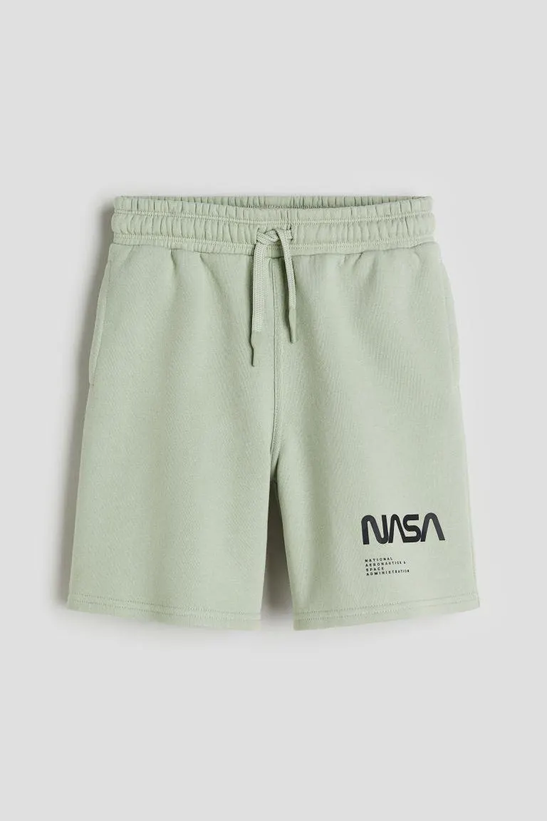 Sweatshorts with Printed Motif