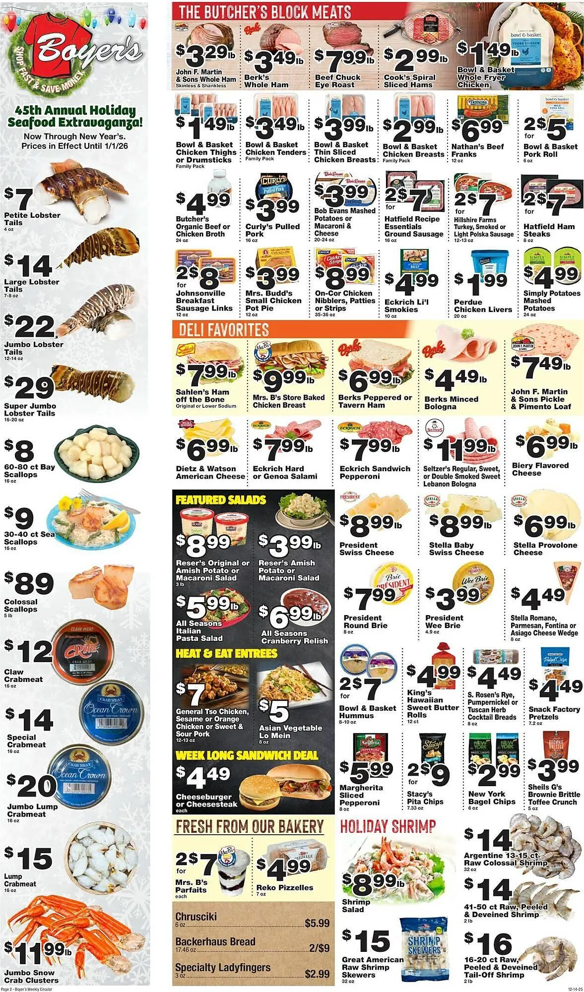 Weekly ad Boyer's Food Markets weekly ad from December 14 to December 20 2025 - Page 2
