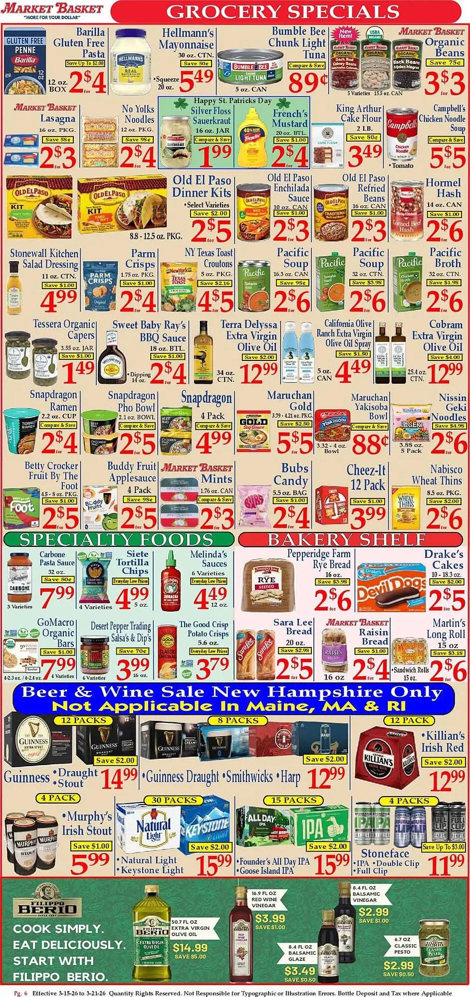 Weekly ad Market Basket weekly ad from March 15 to March 21 2026 - Page 6