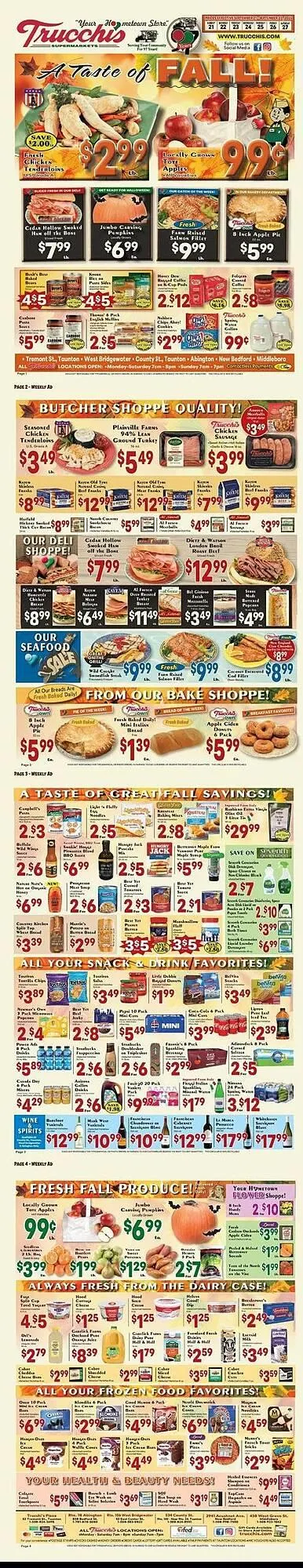 Weekly ad Trucchis weekly ad from September 21 to September 27 2025 - Page 1