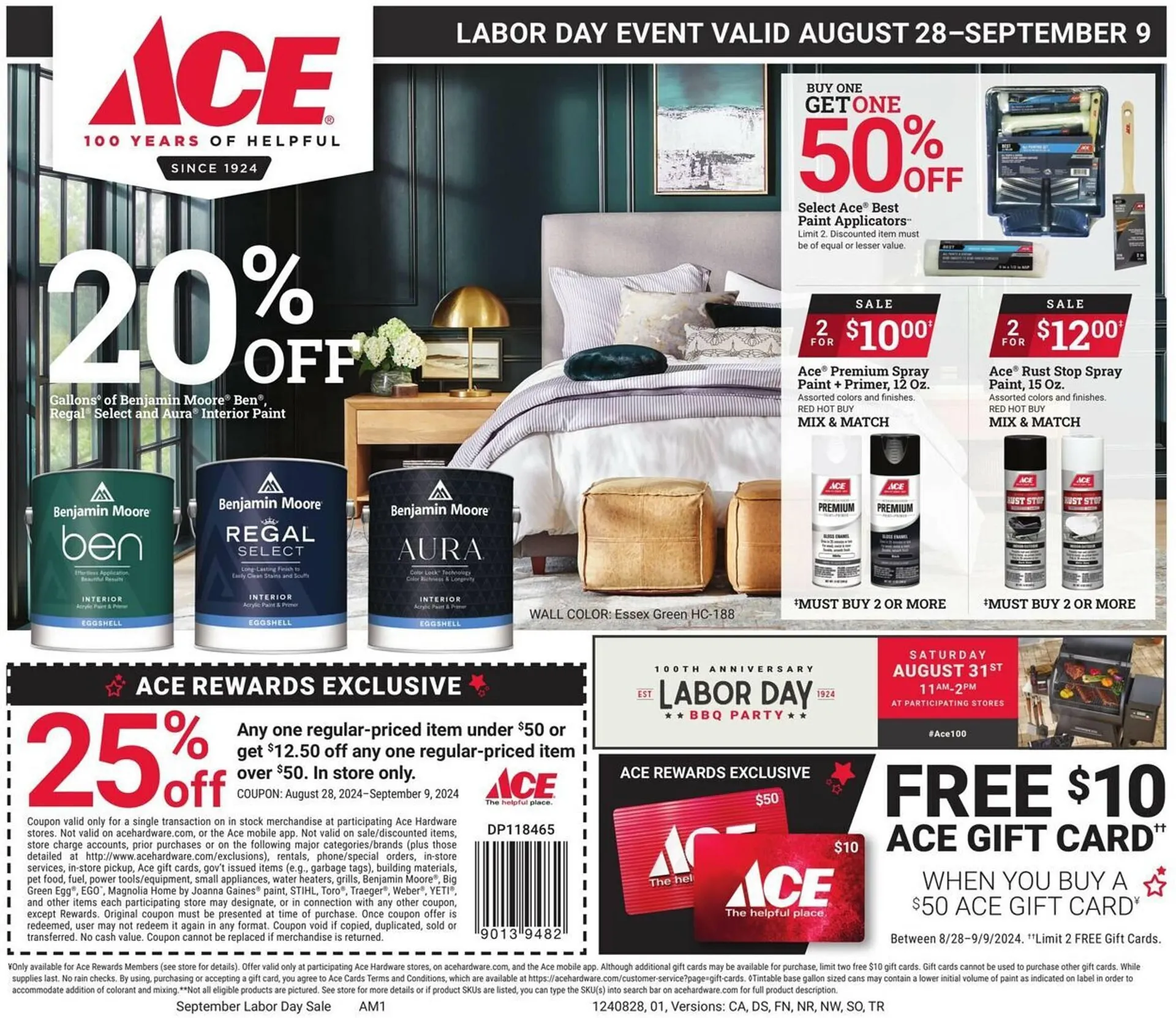 Weekly ad Ace Hardware Weekly Ad from August 28 to September 9 2024 - Page 1