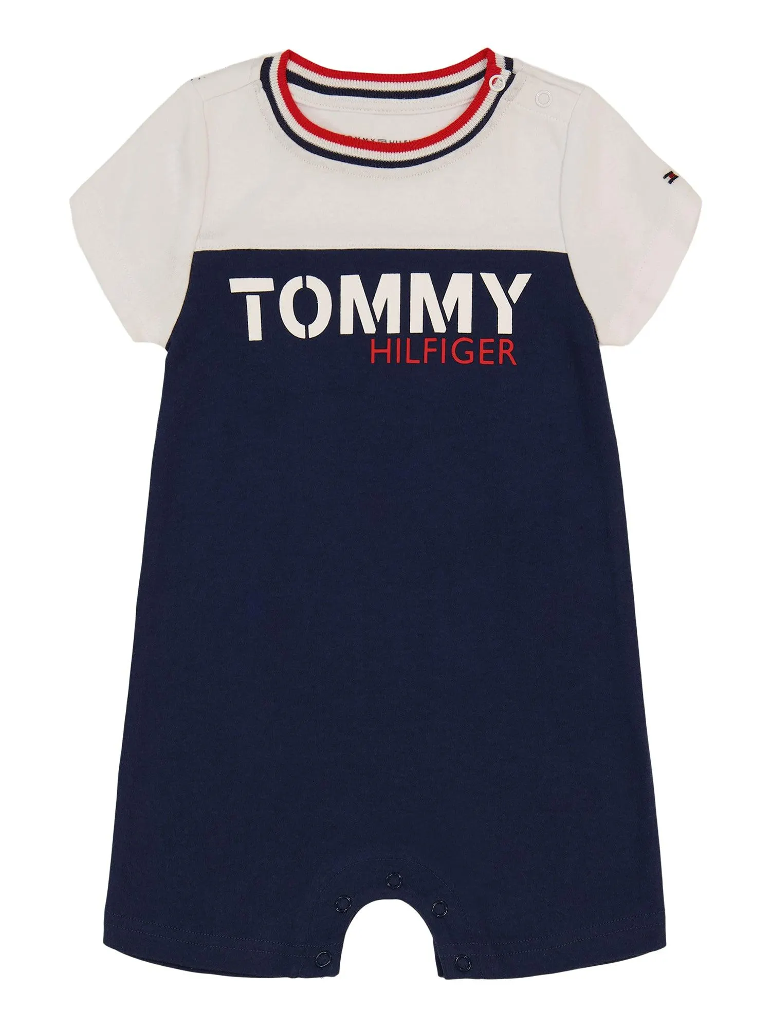 Tommy Hilfiger Blue/White Knit Romper