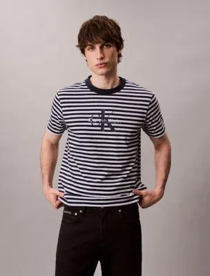 Monogram Stripe Relaxed T-Shirt