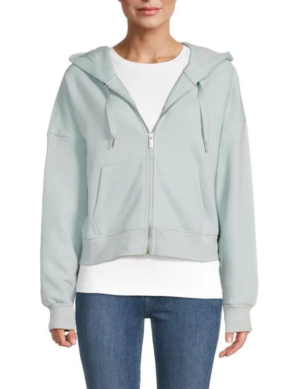 Dropped Shoulder Zip Hoodie