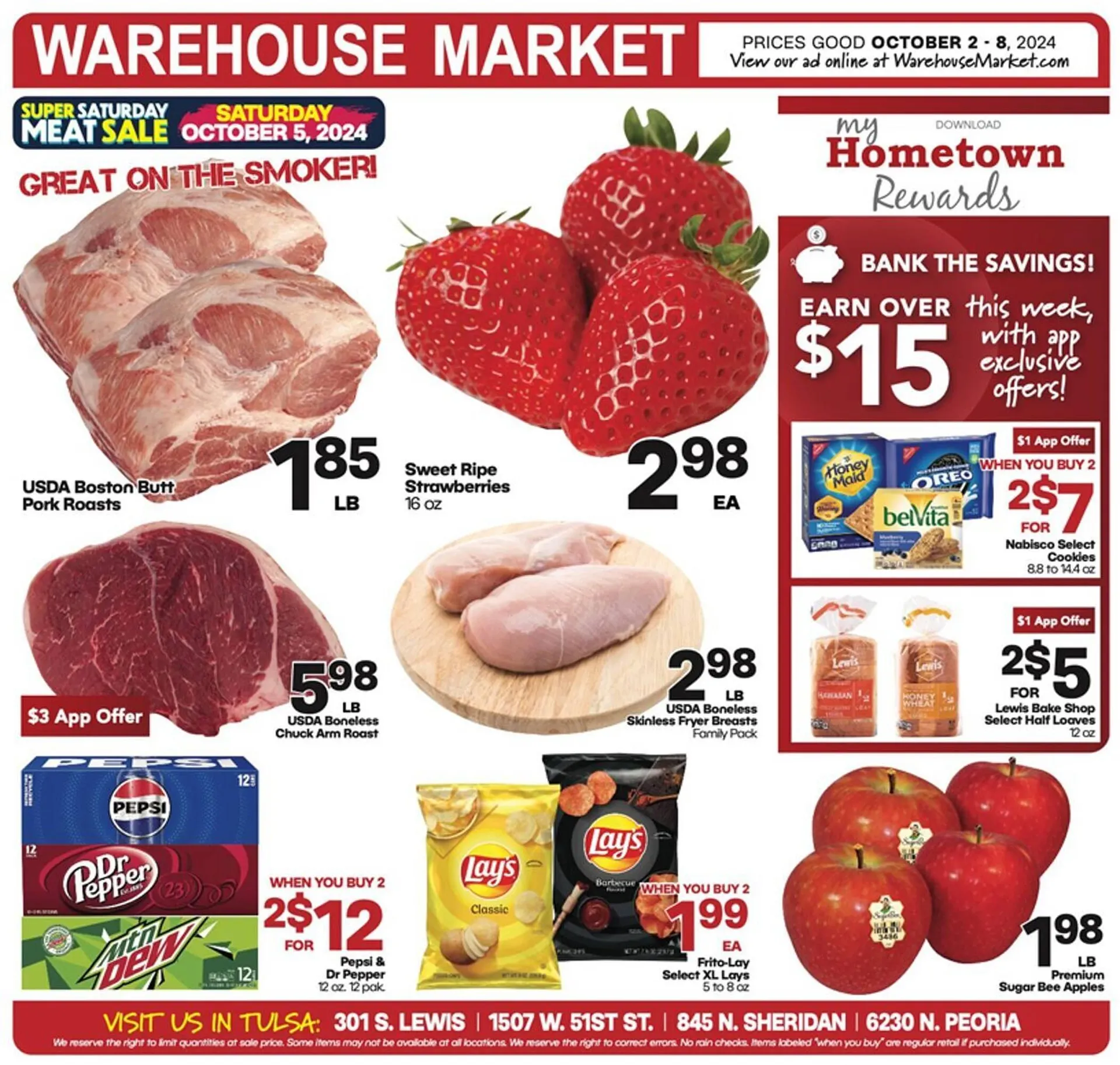 Weekly ad Warehouse Market Weekly Ad from October 2 to October 8 2024 - Page 1