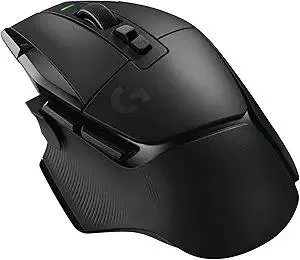 Logitech G502 X Lightspeed Wireless Gaming Mouse - LIGHTFORCE Hybrid Optical-Mechanical switches, Hero 25K Gaming Sensor, Compatible with PC - macOS/Windows - Black (Renewed)