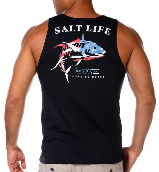 Salt Life Mens United We Fish Tank Top
