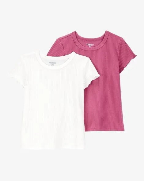 Baby 2-Pack Ribbed Short-Sleeve Tees