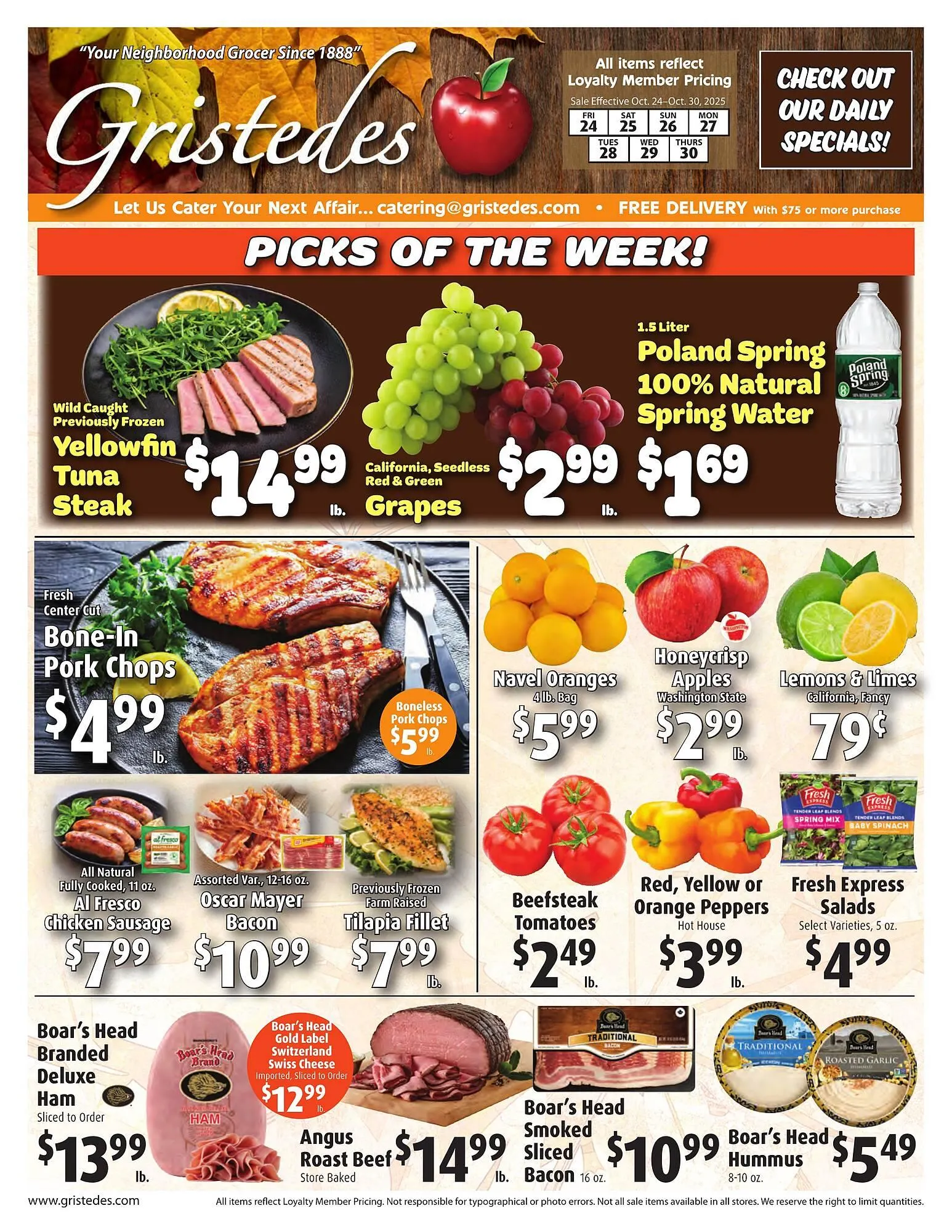 Gristedes circular - 1