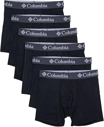 Columbia Amazon Exclusive 6 Pack Performance Boxer Brief