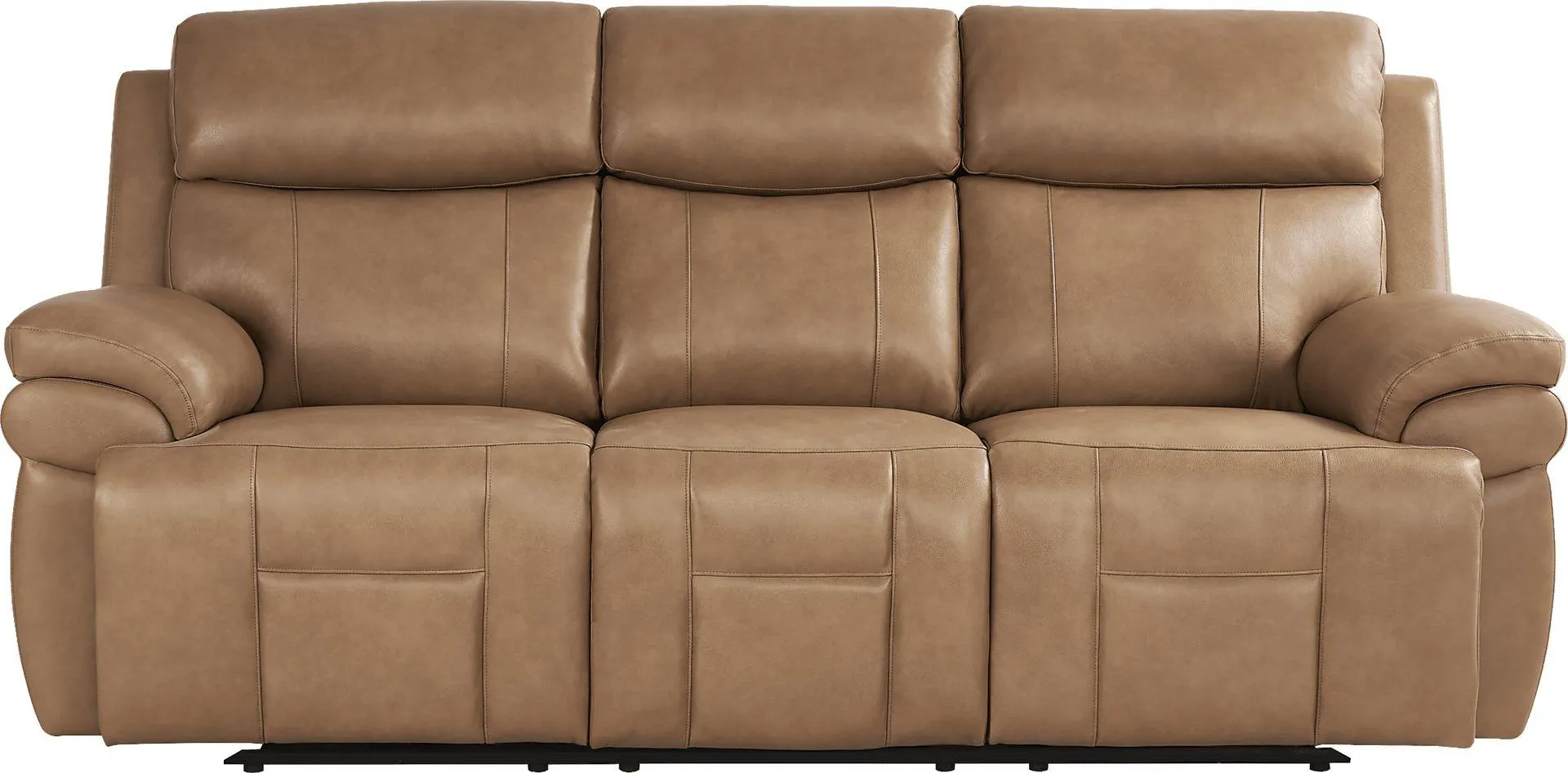 Eastmann Leather Triple Power Reclining Sofa