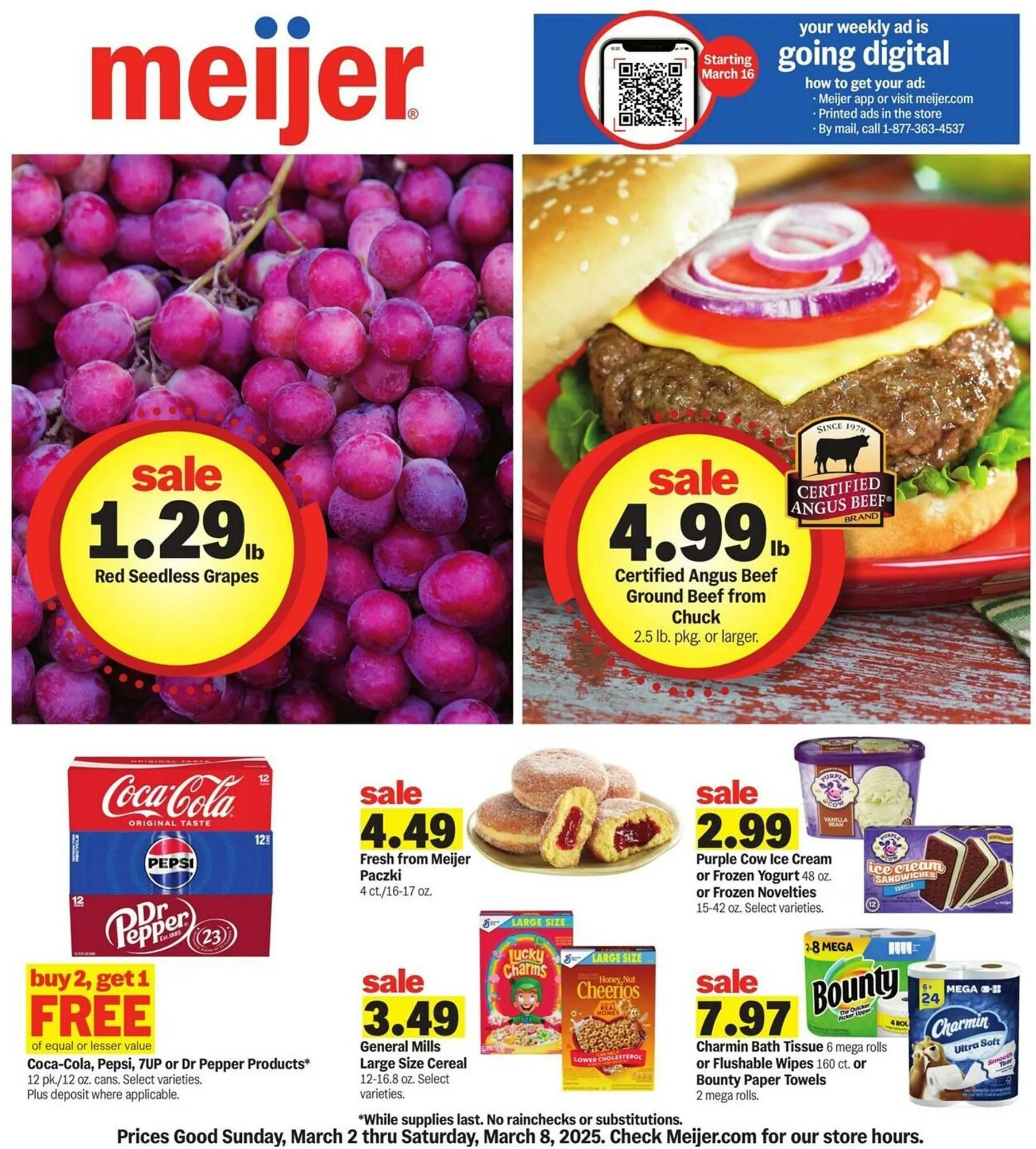 Weekly ad Meijer Weekly Ad from March 2 to March 8 2025 - Page 1