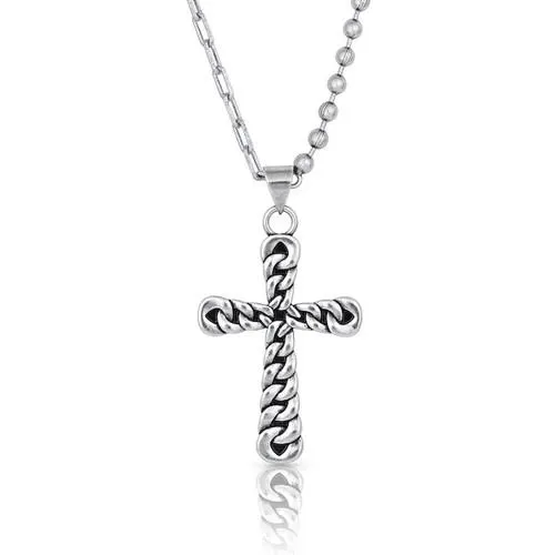 Montana Silversmiths Strongly Linked Cross Necklace