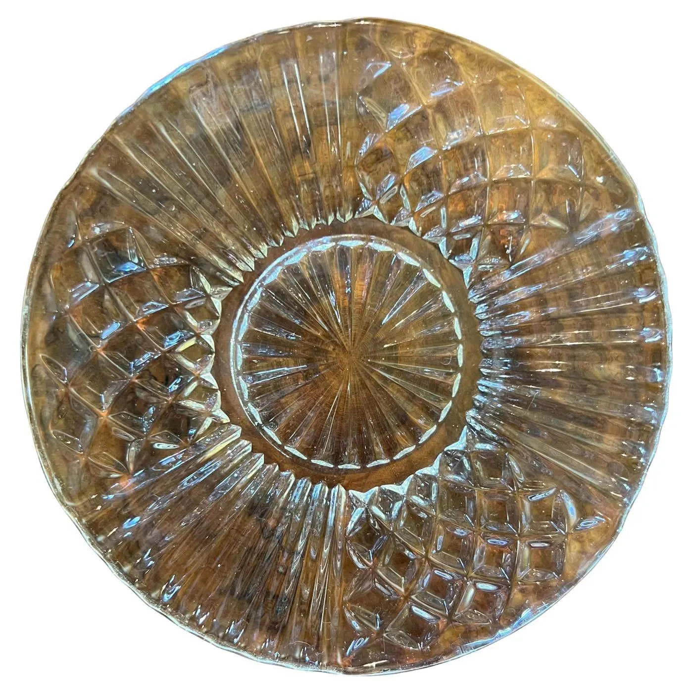 Vintage Glass Plate Dish