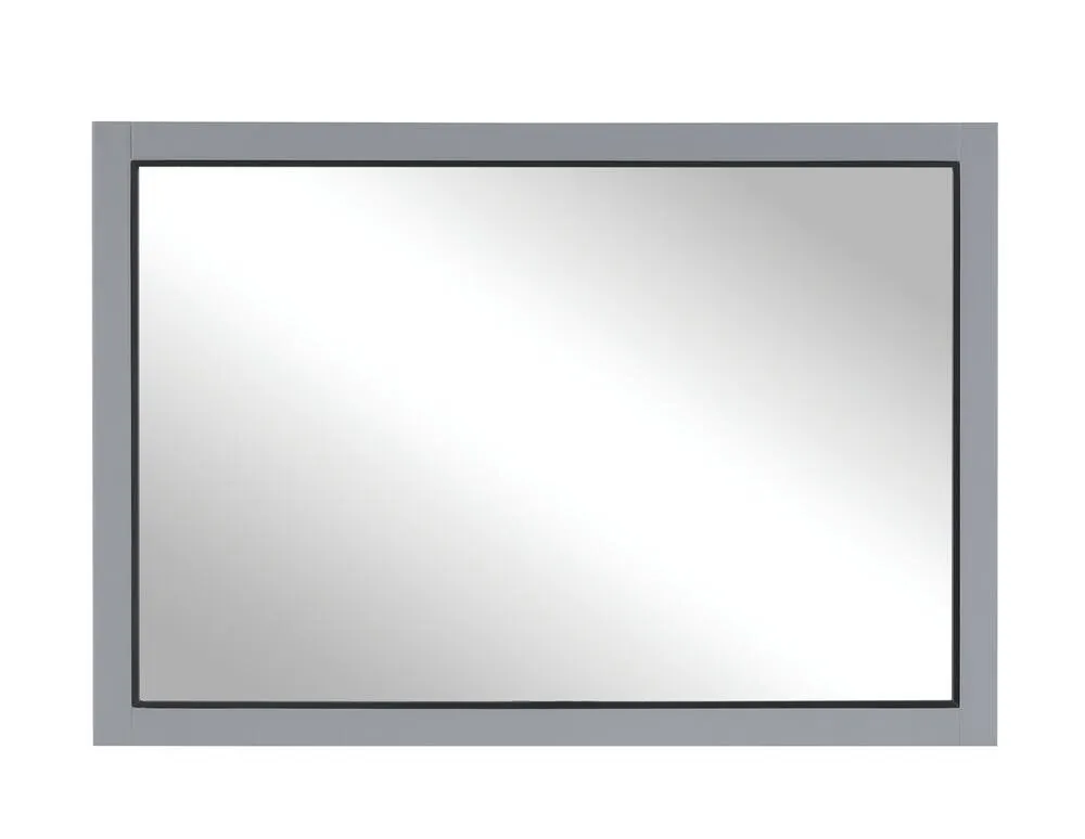 Tuscany® Tirana 46"W x 32"H Gray Framed Mirror