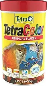 Product Summary: TetraColor Tropical Flakes, Color Boosting Fish Food, Nutritionally Balanced Diet for Tropical Fish, 2.2 oz