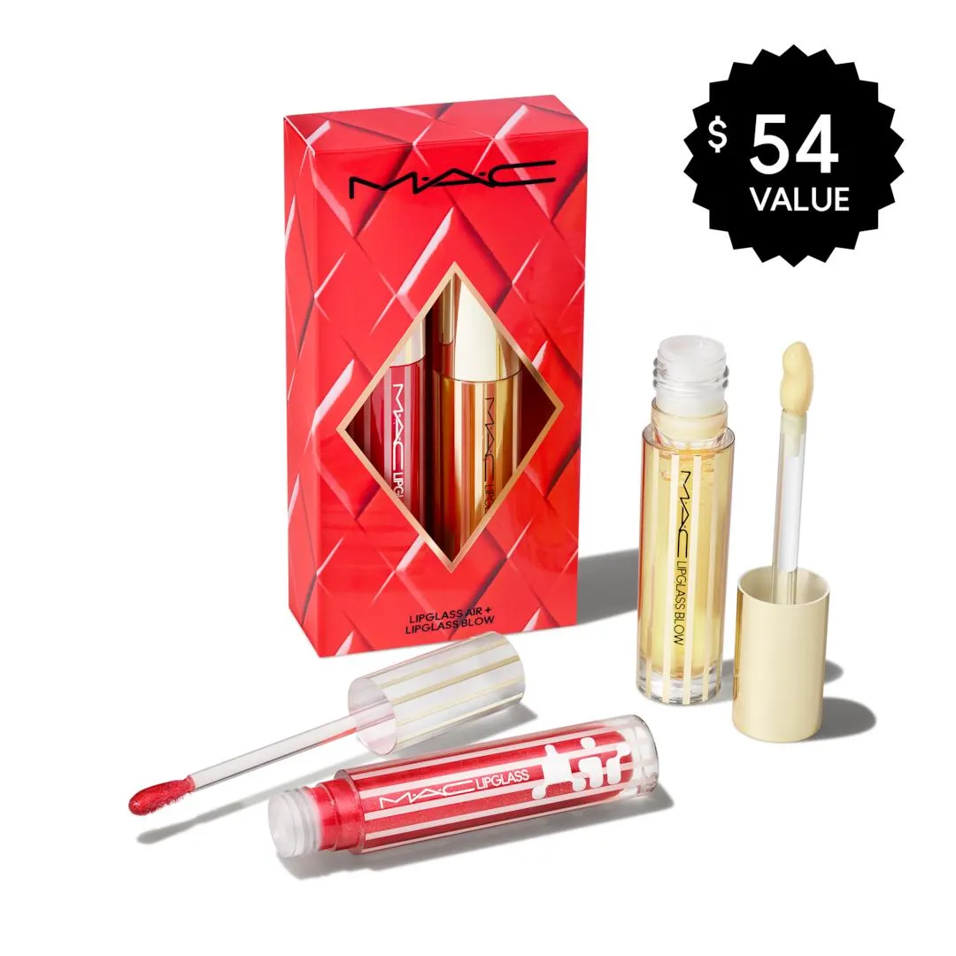 Blowing Air Kisses Glossy Lips Duo