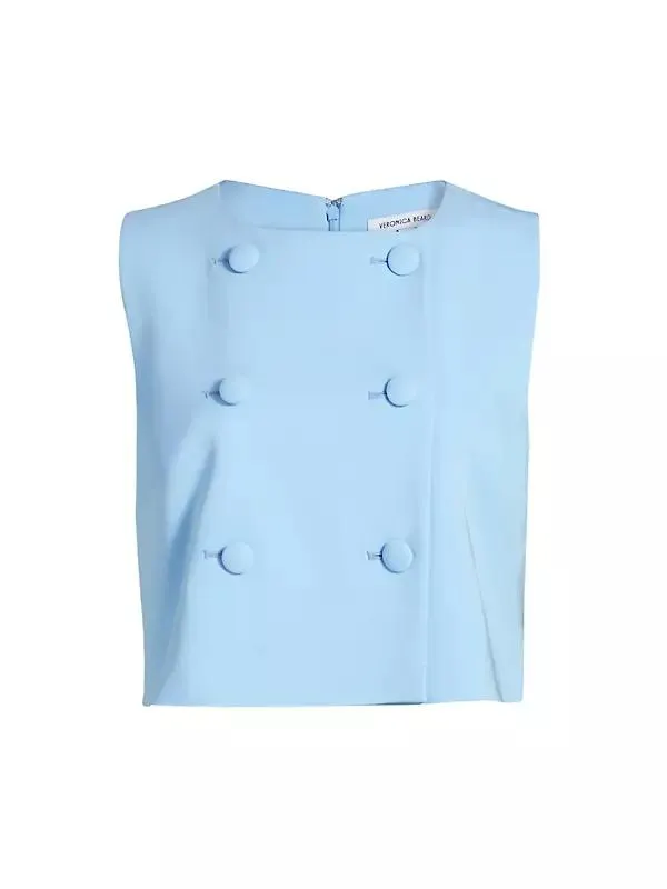 Drexley Double-Breasted Sleeveless Top