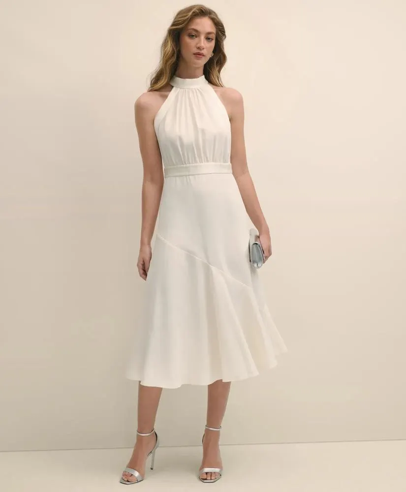 Crepe Halter Dress