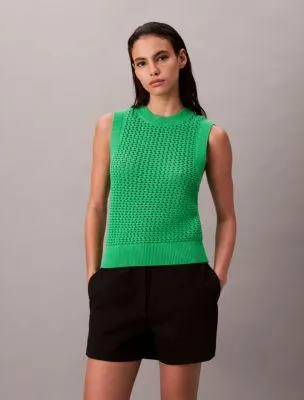 Open Stitch Tank Top