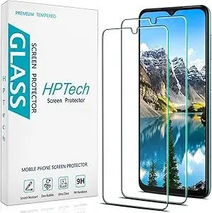 HPTech (2 Pack) Designed For Samsung Galaxy A13 5G Tempered Glass Screen Protector, Easy Installation, Bubble Free, Case Friendly