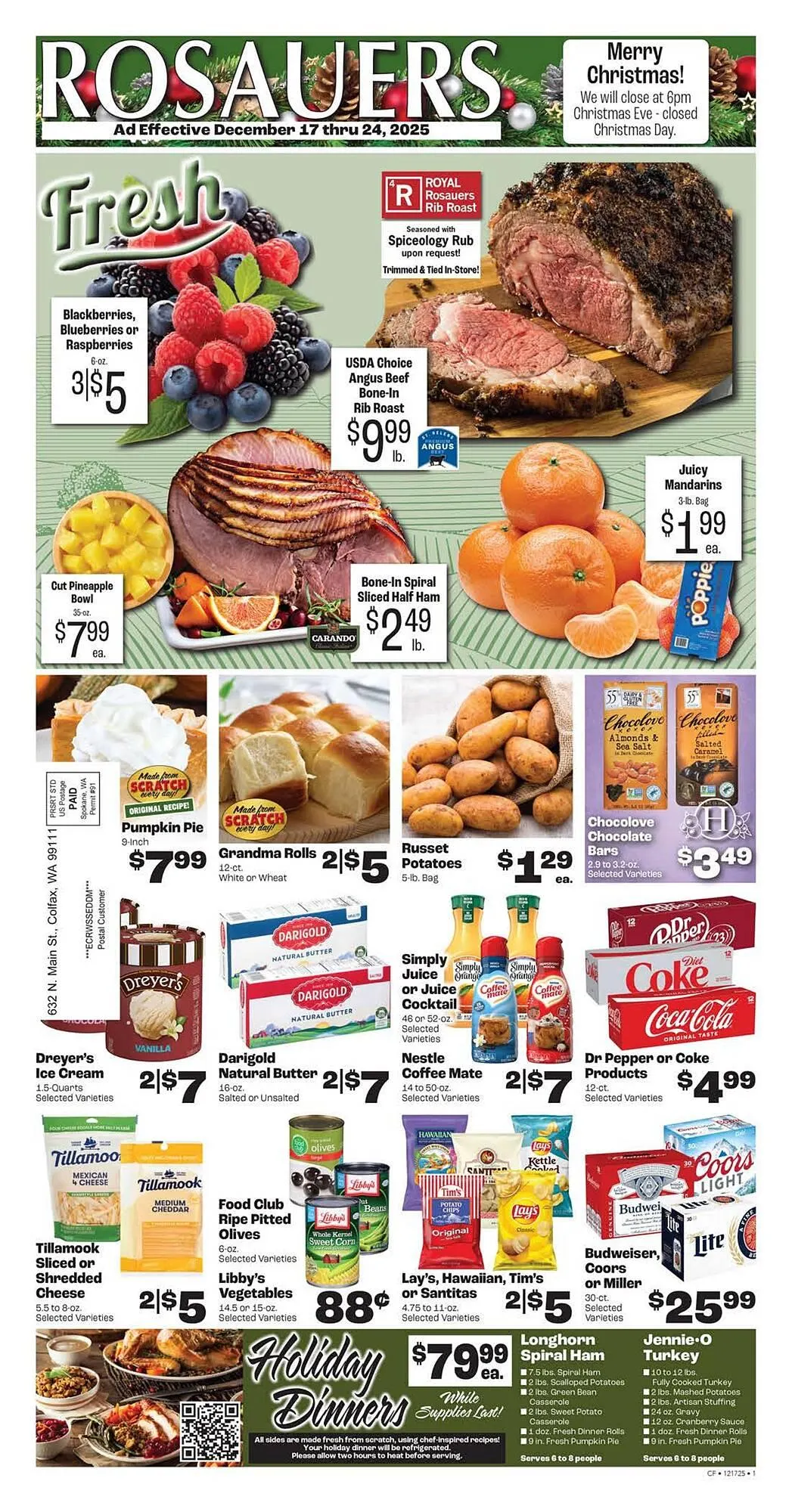 Weekly ad Rosauers weekly ad from December 17 to December 24 2025 - Page 1