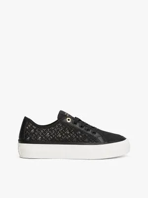 Embroidered TH Monogram Mesh Sneaker
