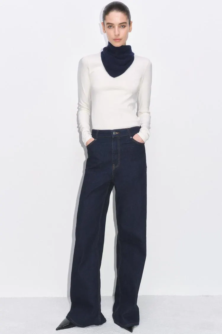 ZW COLLECTION HIGH-WAIST WIDE LEG JEANS